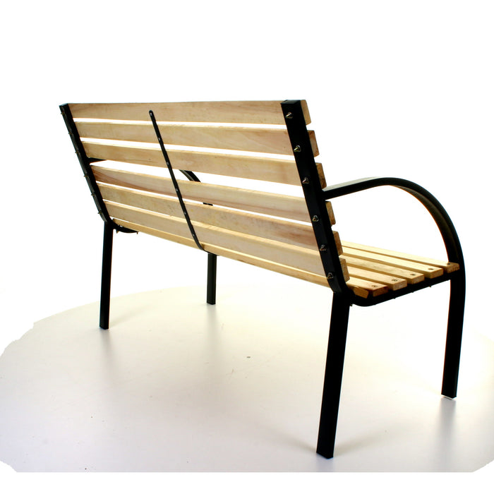 Slatted Wooden Bench
