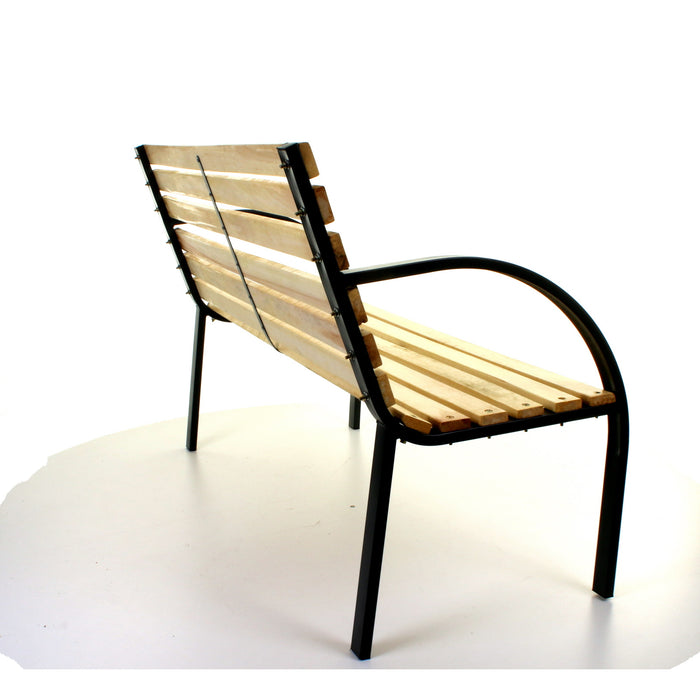 Slatted Wooden Bench