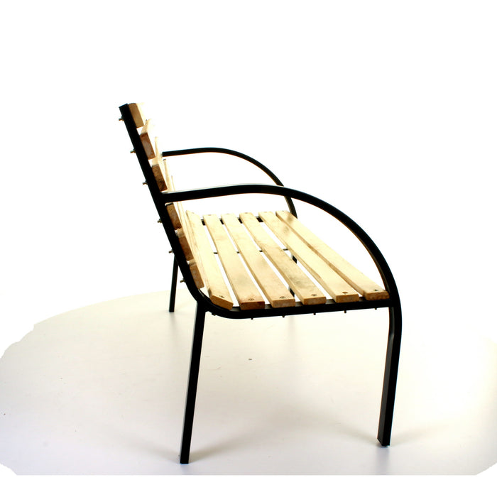 Slatted Wooden Bench