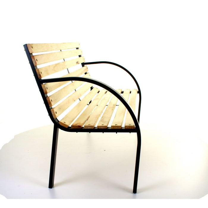 Slatted Wooden Bench
