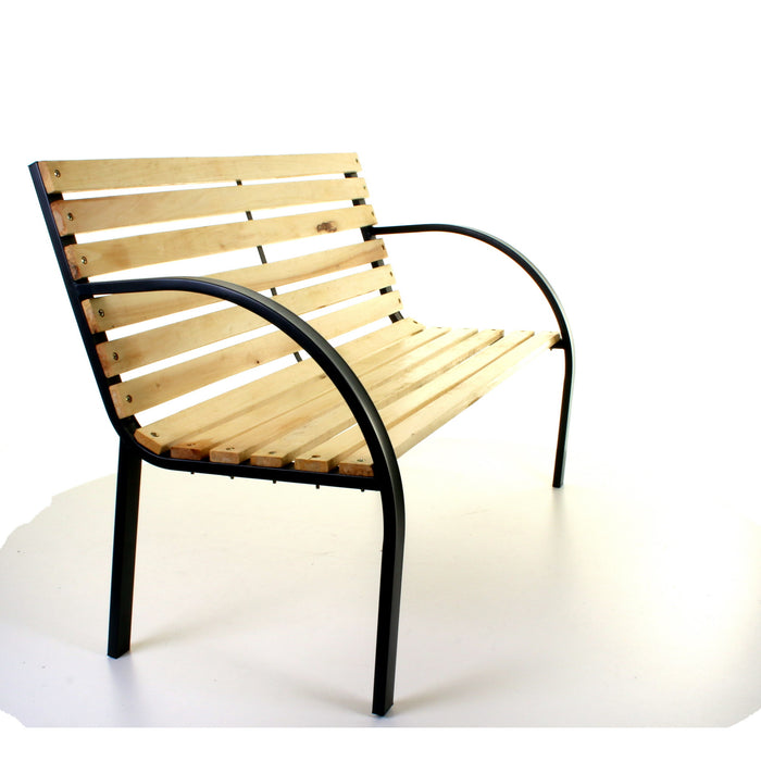 Slatted Wooden Bench