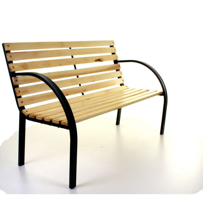Slatted Wooden Bench