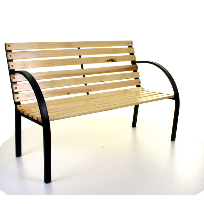 Slatted Wooden Bench