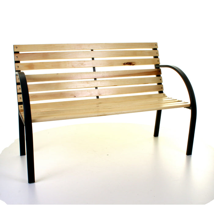 Slatted Wooden Bench