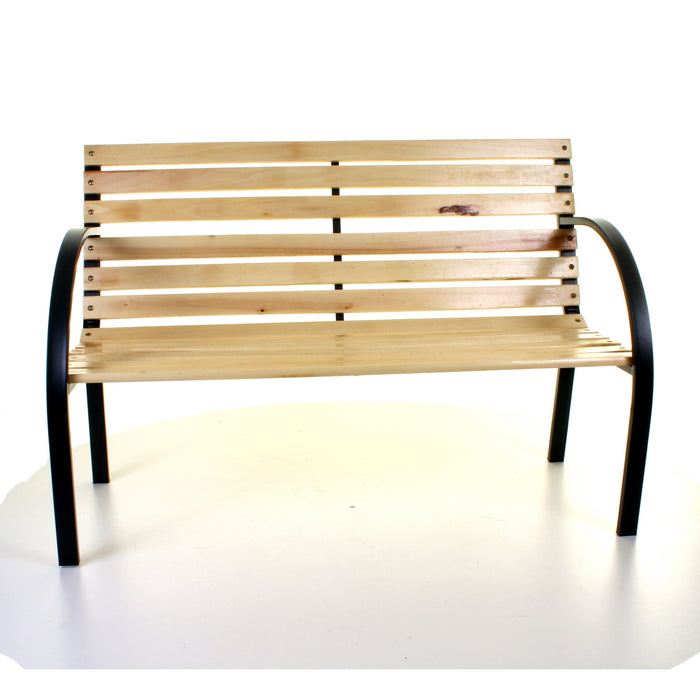 Slatted Wooden Bench