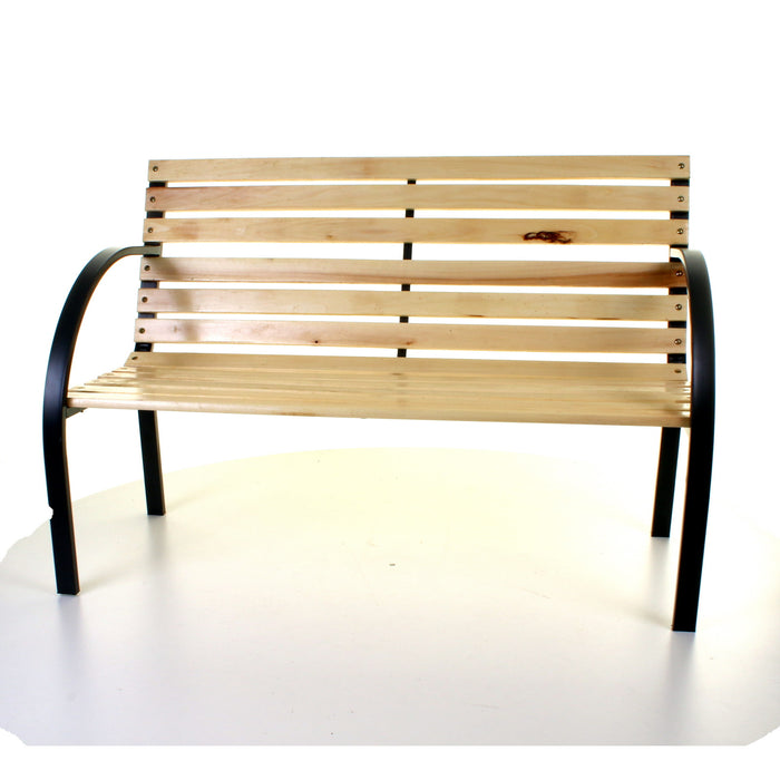 Slatted Wooden Bench