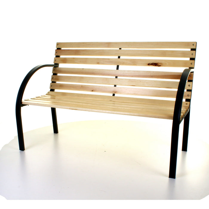 Slatted Wooden Bench