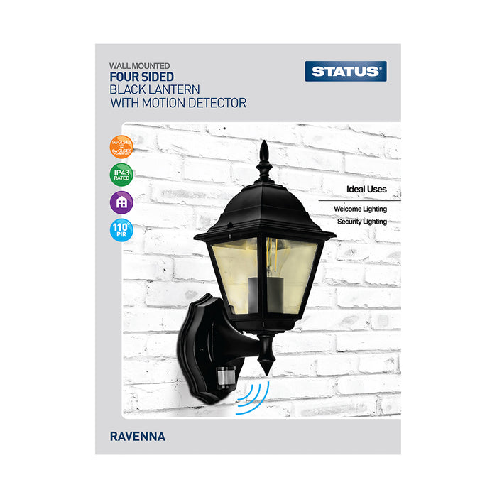 4 sided Lantern with PIR