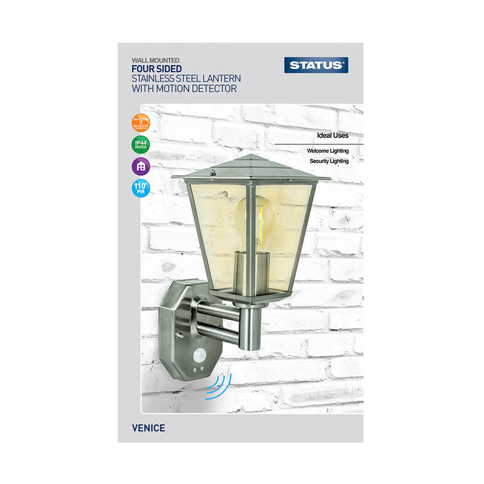 4 sided Lantern with PIR