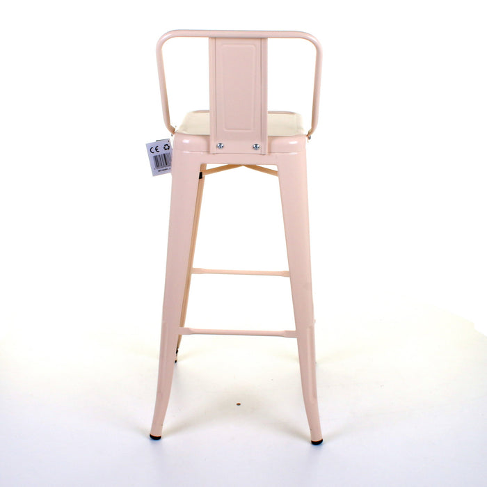 Tolix Style Naples Bar Stool - Cream