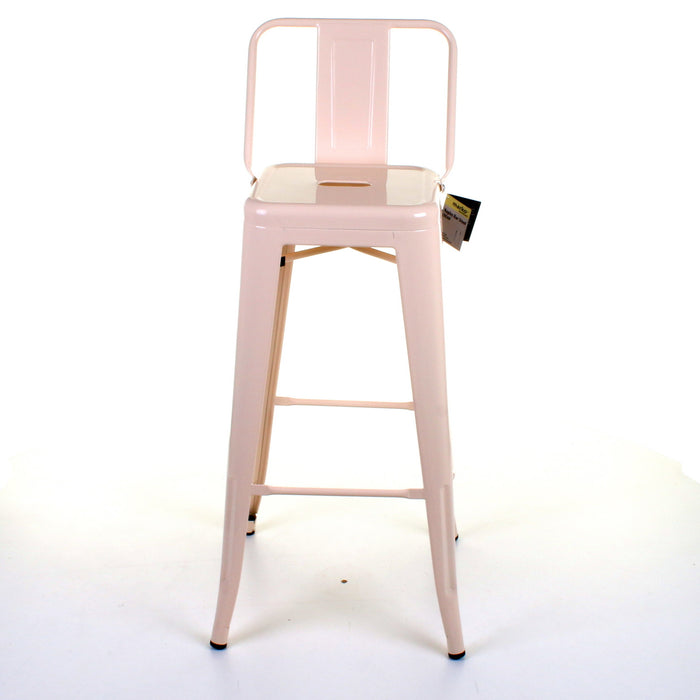 Tolix Style Naples Bar Stool - Cream