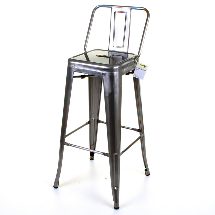 Tolix Style Naples Bar Stool - Steel