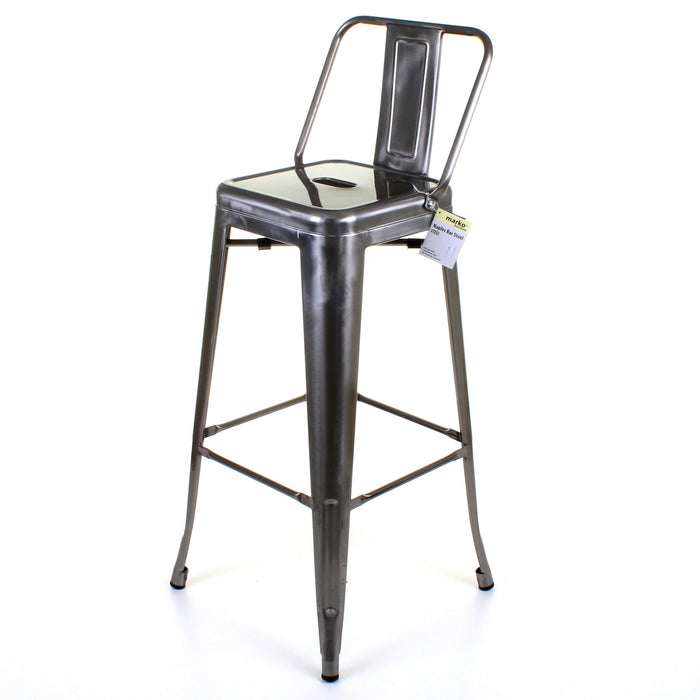 Tolix Style Naples Bar Stool - Steel