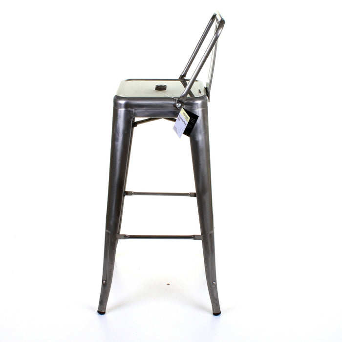 Tolix Style Naples Bar Stool - Steel