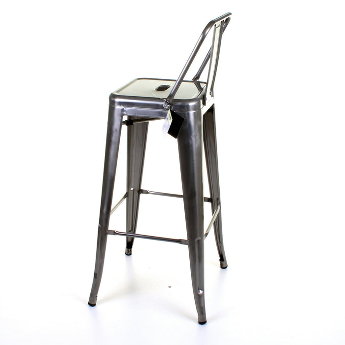 Tolix Style Naples Bar Stool - Steel