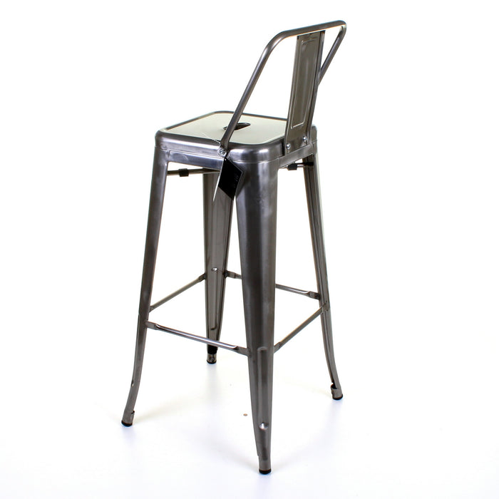 Tolix Style Naples Bar Stool - Steel
