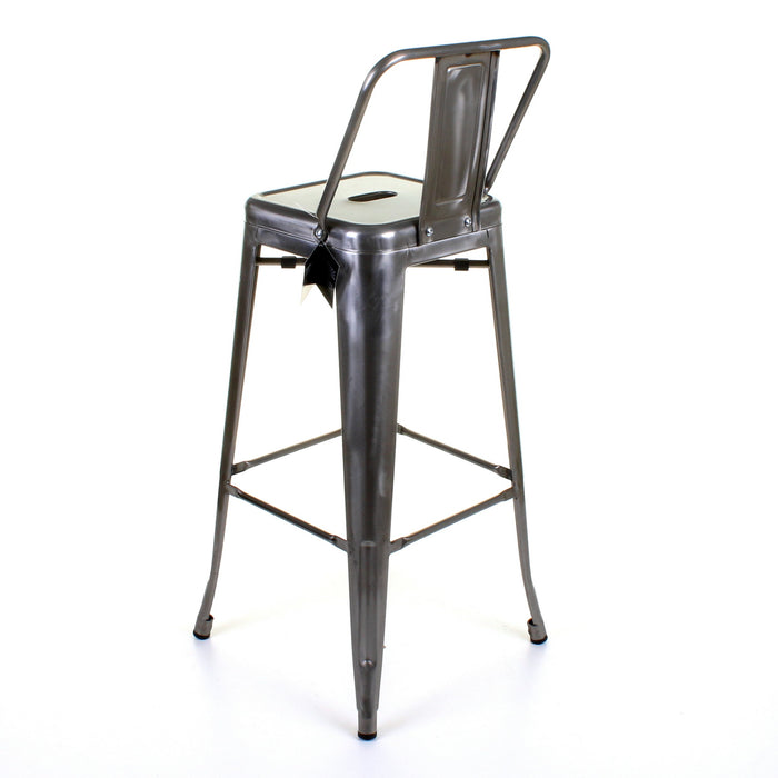 Tolix Style Naples Bar Stool - Steel