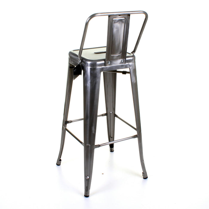 Tolix Style Naples Bar Stool - Steel