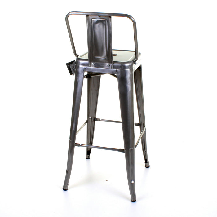 Tolix Style Naples Bar Stool - Steel