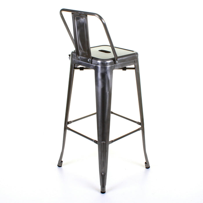 Tolix Style Naples Bar Stool - Steel