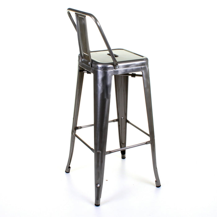 Tolix Style Naples Bar Stool - Steel