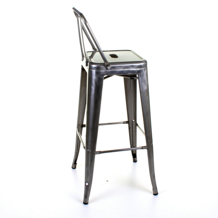 Tolix Style Naples Bar Stool - Steel