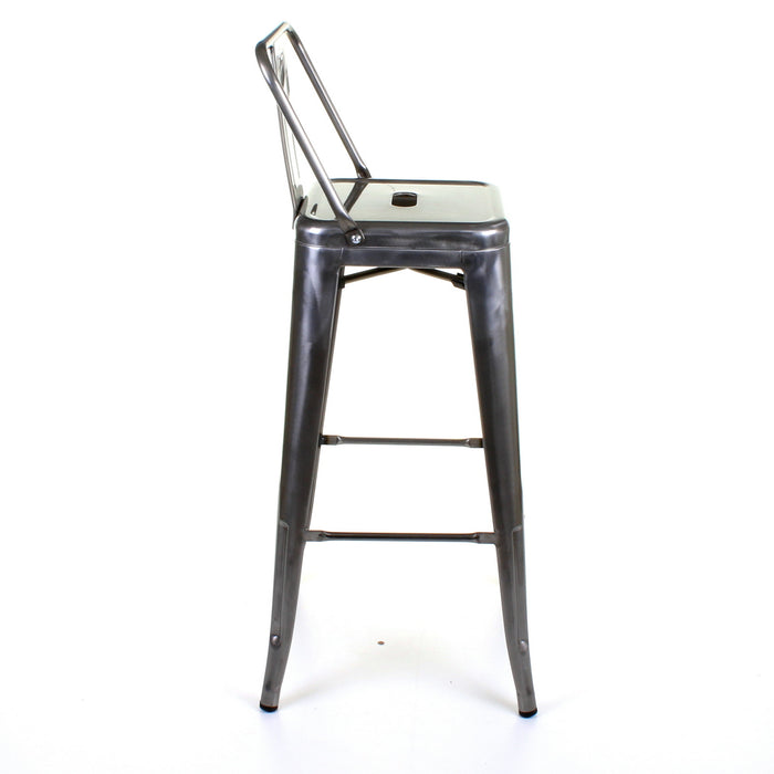 Tolix Style Naples Bar Stool - Steel