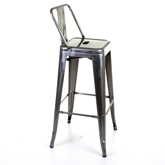 Tolix Style Naples Bar Stool - Steel