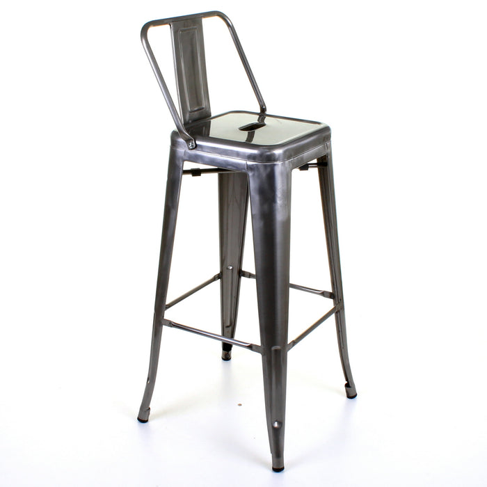 Tolix Style Naples Bar Stool - Steel