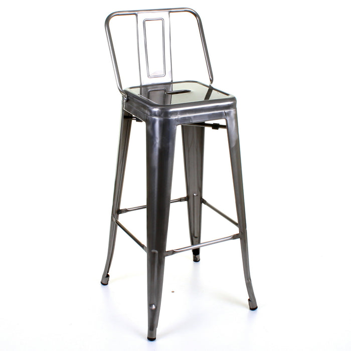 Tolix Style Naples Bar Stool - Steel