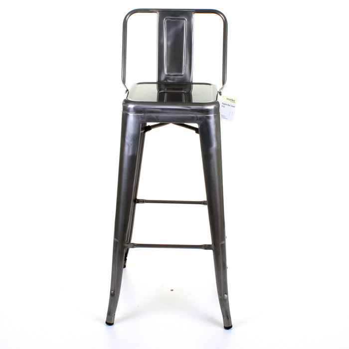 Tolix Style Naples Bar Stool - Steel