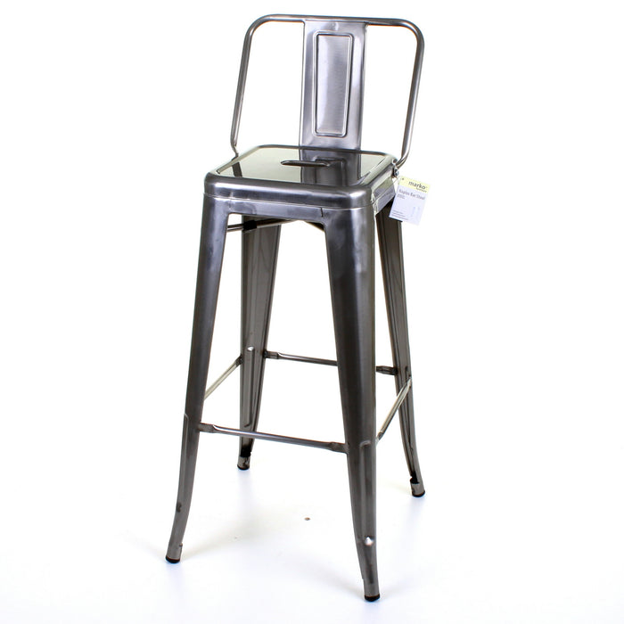 Tolix Style Naples Bar Stool - Steel