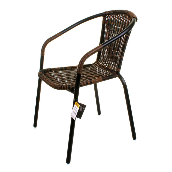 3PC Chocolate Wicker Bistro Set