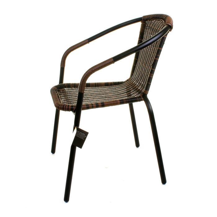 3PC Chocolate Wicker Bistro Set