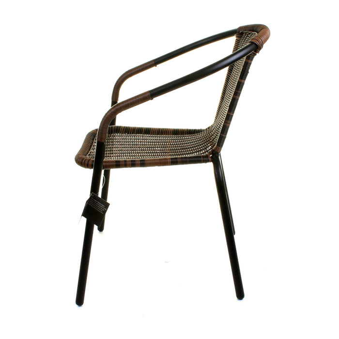 3PC Chocolate Wicker Bistro Set