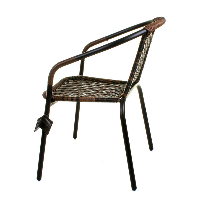 3PC Chocolate Wicker Bistro Set