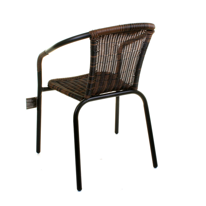 3PC Chocolate Wicker Bistro Set
