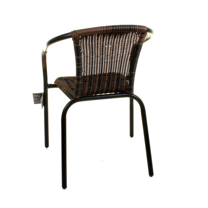 3PC Chocolate Wicker Bistro Set