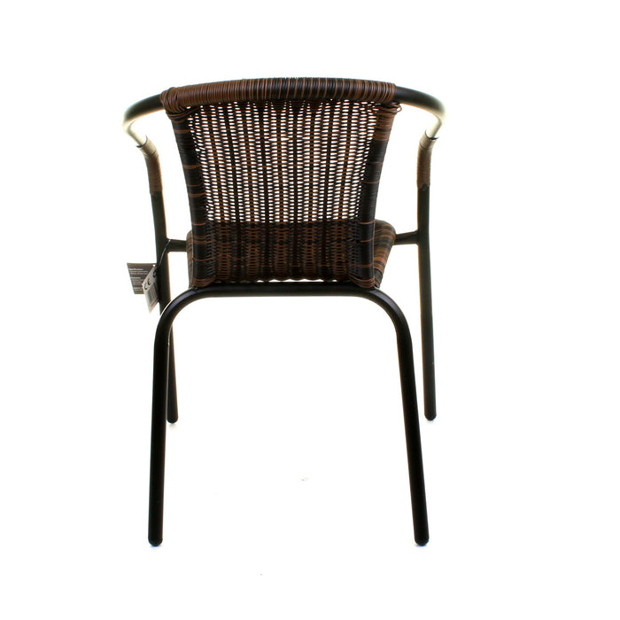 3PC Chocolate Wicker Bistro Set