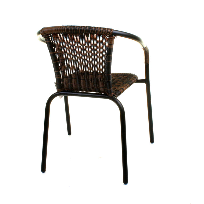 3PC Chocolate Wicker Bistro Set