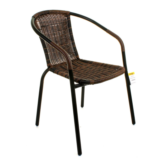 3PC Chocolate Wicker Bistro Set