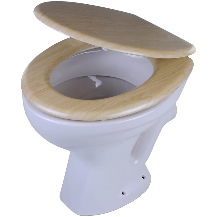 MDF Toilet Seat - Natural Pine