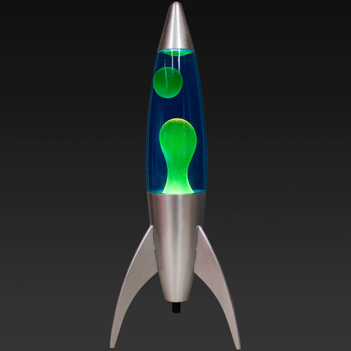 Rocket Lava Lamp - Blue