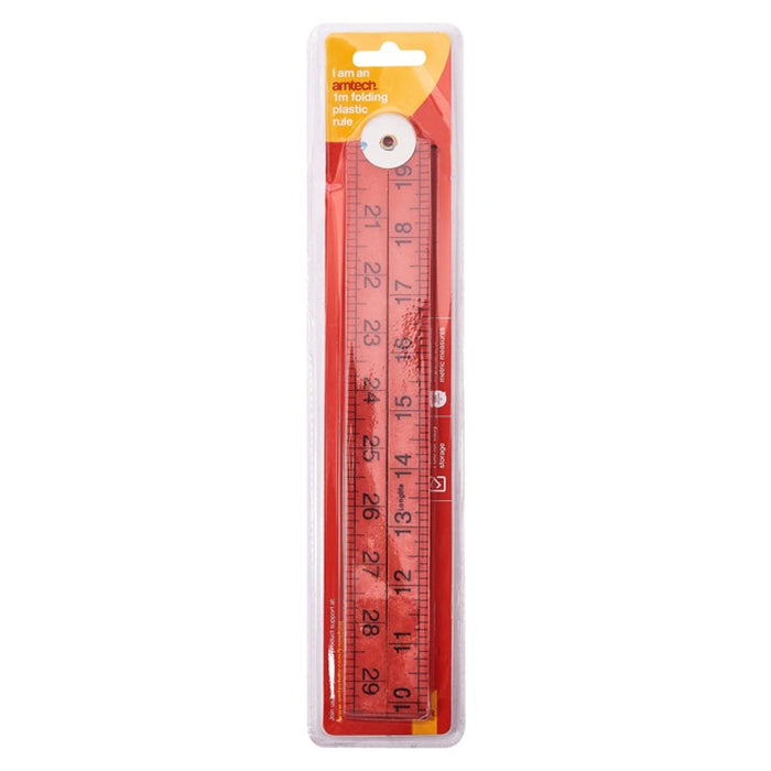 Folding Plastic Rule 1m