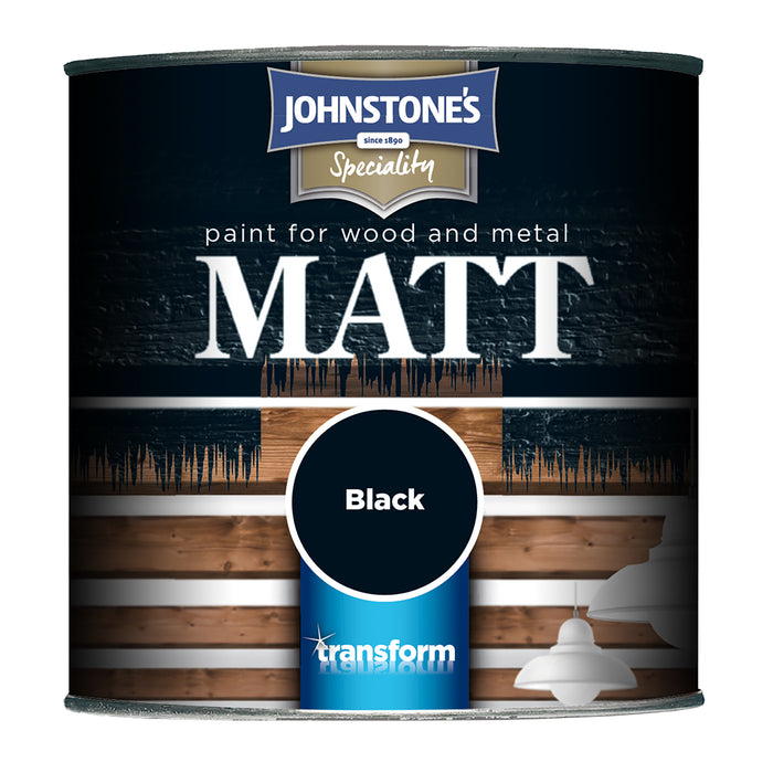 Johnstone's Matt Black 250ml — JMart Warehouse
