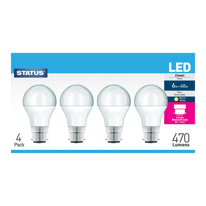 LED Light Bulb BC 4pc