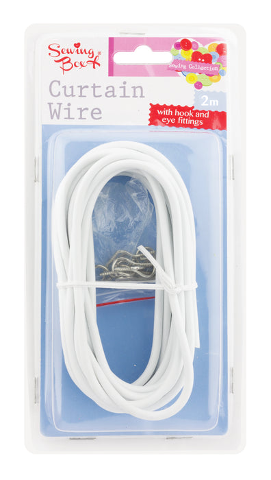 Curtain Wire with Fittings 2m