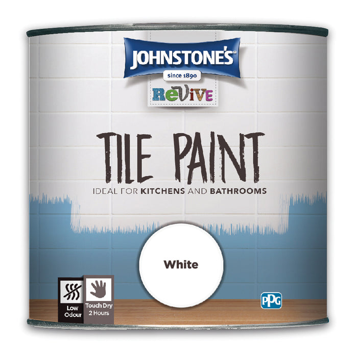 Johnstone's  Tile Paint White  750ml