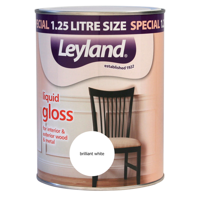 Leyland Liquid Gloss Brilliant White 1.25L