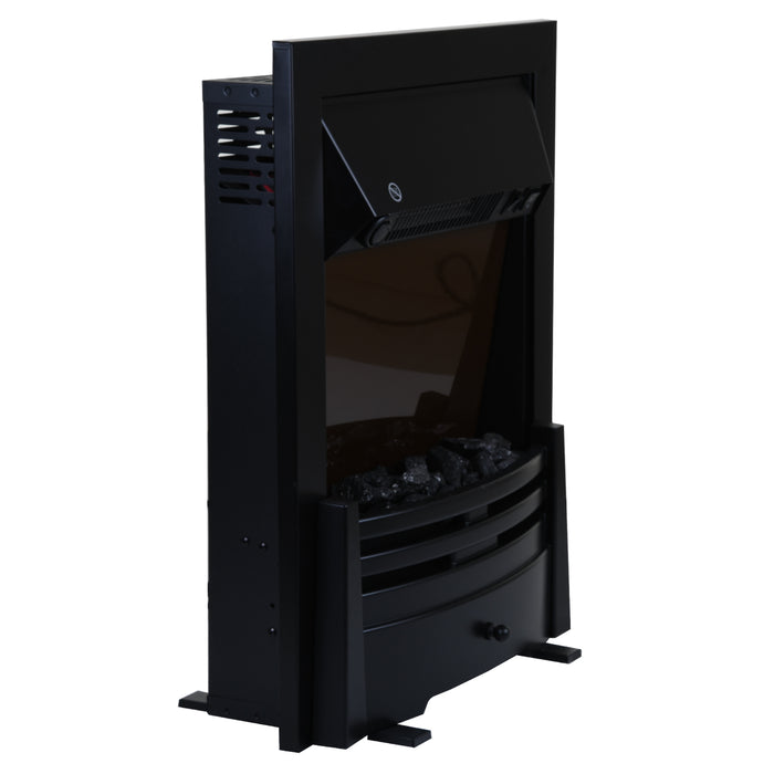 2000W Electric Fireplace Inset or Freestanding - Black